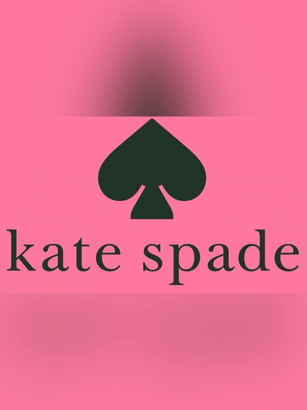 kate spade Pink with Black Spade Logo